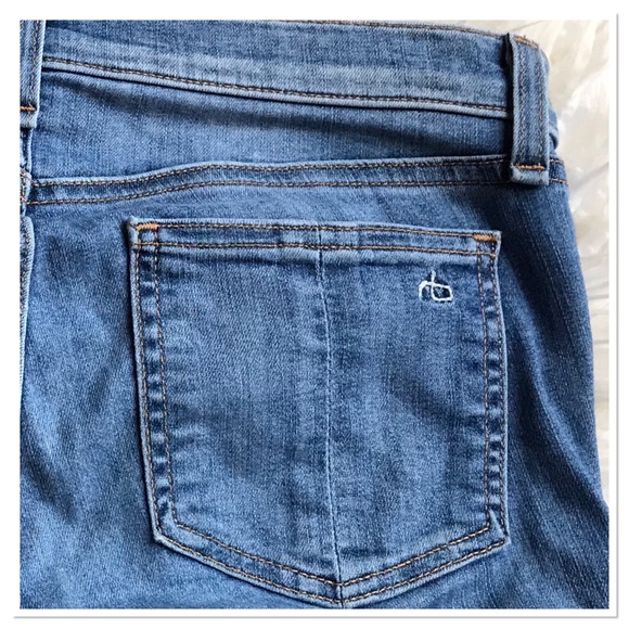 Rag & Bone Ankle Skinny Fit Jeans Mid Rise Blue Denim Size 26 - Picture 8 of 12